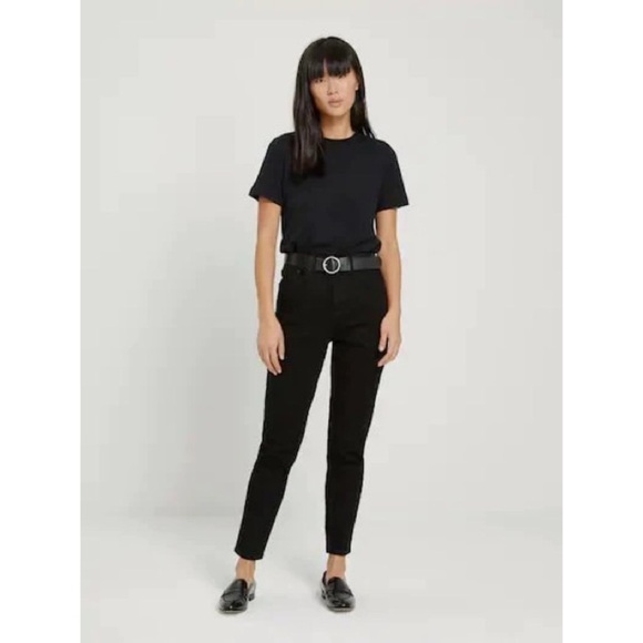 Frank & Oak Black Short Sleeve Crewneck Good Cotton Boy Tee Shirt EUC Size XS - Picture 3 of 11